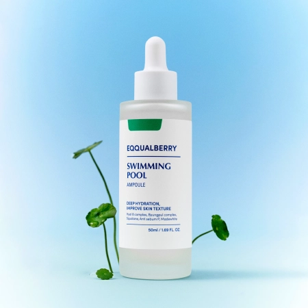 EQQUALBERRY - Swimming Pool Ampoule - Hydratačné a upokojujúce sérum na tvár - 50ml