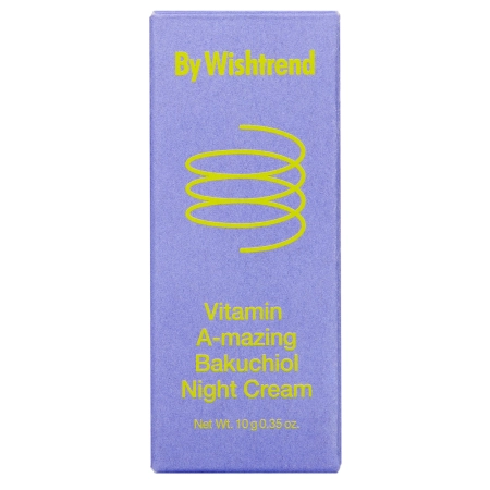 By Wishtrend - Vitamin A-mazing Bakuchiol Night Cream Mini - Nočný krém na tvár s vitamínom A a bakuchiolom - 10g