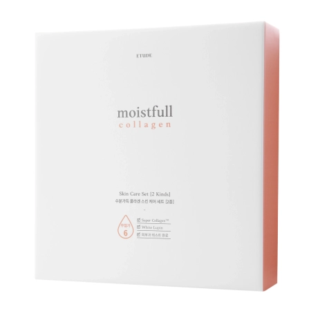 Etude House - Collagen Care Set - Sada ošetrujúcich prípravkov s kolagénom - Tonikum - 200ml a 25ml + Emulzia - 180ml a 25ml + Krém - 10ml