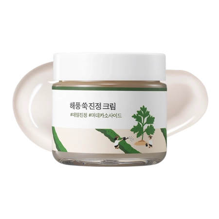 Round Lab - Mugwort Calming Cream - Výživný krém na pleť s pupočníkom ázijským - 80ml