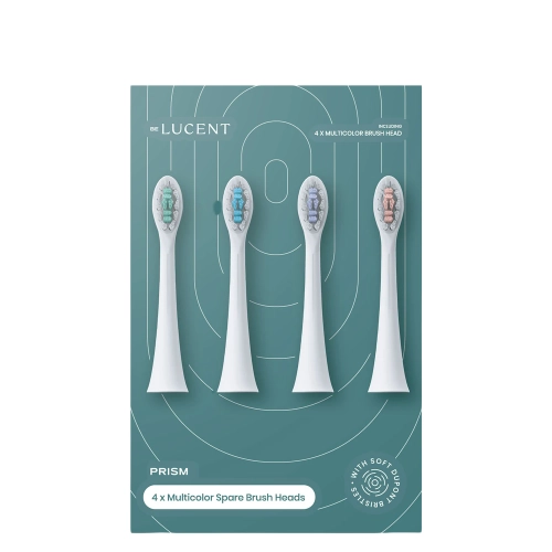 Be Lucent - Prism Toothbrush Heads - Náhradné hlavice na zubnú kefku - Multicolor - 4ks