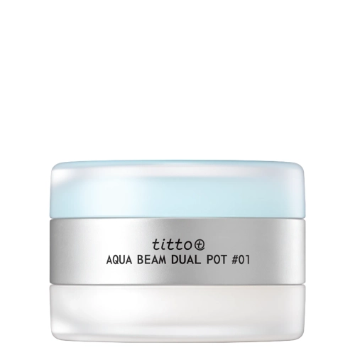 titto - Aqua Beam Dual Pot - Dvojitý balzam na pery - #01 Aqua Lip Balm/Shine Beam Plumper - 10g