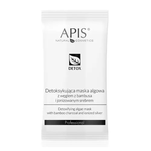 Apis - Professional - Detox - Detoxifying Algae Mask with Bamboo Charcoal and Ionized Silver - Detoxikačná alginátová maska s bambusovým uhlím a ionizovaným striebrom - 20g