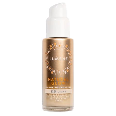 Lumene - Natural Glow Fluid Foundation SPF20 - Rozjasňujúci make-up - 0,5 Light - 30ml