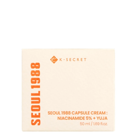 K-SECRET - SEOUL 1988 Capsule Cream: Niacinamide 5% + Yuja - Krém s vitamínovými kapsulkami - 50ml