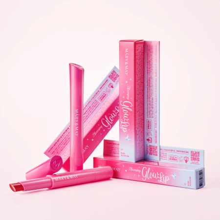 Mary&May - Blooming Glow Lip - Farebný balzam na pery - 02 Ruby Blossom - 1,7g