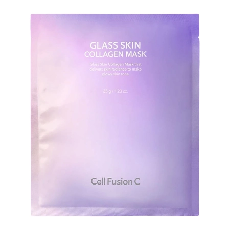Cell Fusion C - Glass Skin Collagen Masks - Sada vyhladzujúcich hydrogélových masiek pre efekt glass skin - 5x35g