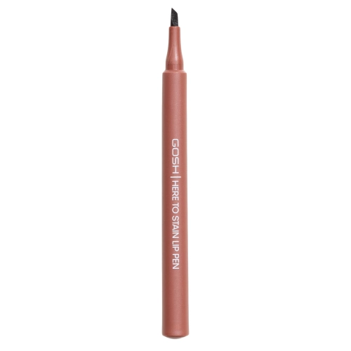 GOSH - Here To Stain Lip Pen - Dlhotrvajúca ceruzka na pery v pere - 006 Coffee Stain - 1ml