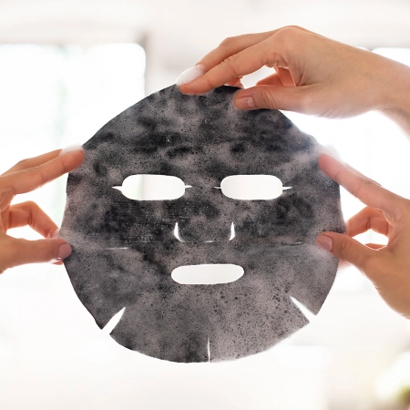 PIBU Beauty - Bubbling Charcoal Mask - Čistiaca plátienková maska na tvár - 27ml