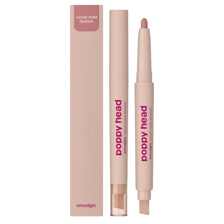 Poppy Head - Smudgic Velvet Matt Lipstick - Matný rúž na pery v tyčinke - 04 Bare Illusion - 0,85g