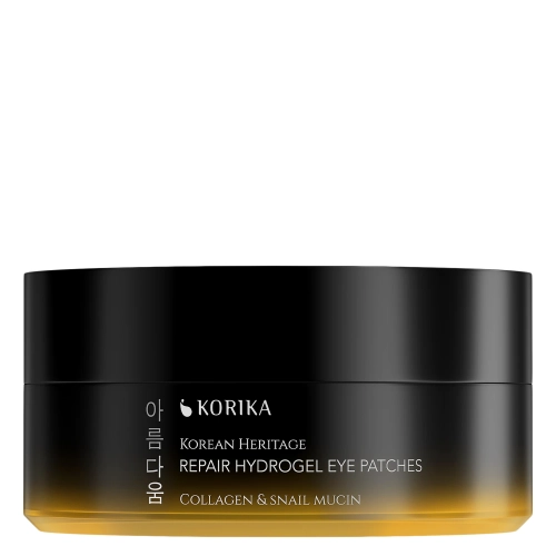 KORIKA - Korean Heritage Collagen & Snail Mucin Repair Hydrogel Eye Patches - Náplasti pod oči s kolagénom a mucínom - 60ks