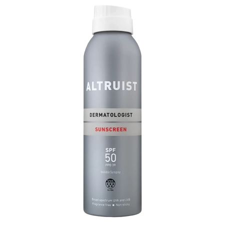 Altruist - Invisible Sunspray SPF50 - Vodeodolný ochranný sprej - 200ml