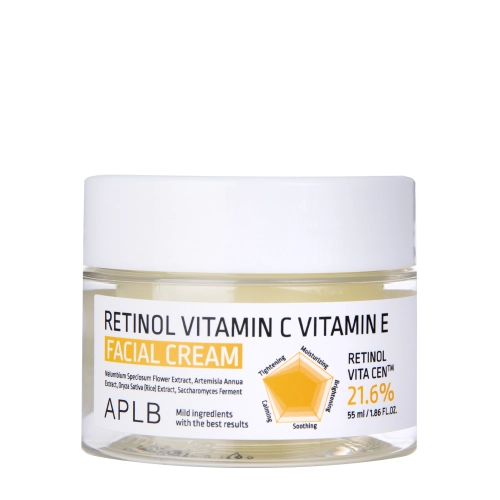 APLB - Retinol Vitamin C Vitamin E Facial Cream - Krém na tvár s retinolom a vitamínmi C a E - 55ml