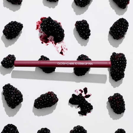 GOSH - Here To Stain Lip Pen - Dlhotrvajúca ceruzka na pery v pere - 010 Berry Stain - 1ml