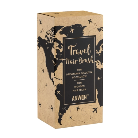 Anwen - Travel Hair Brush - Mini drevená kefa na vlasy