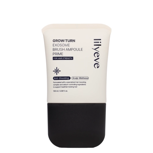 lilyeve - Grow: Turn Exosome Brush Ampoule Prime - Posilňujúce sérum na vlasy a pokožku hlavy pre mužov - 100ml