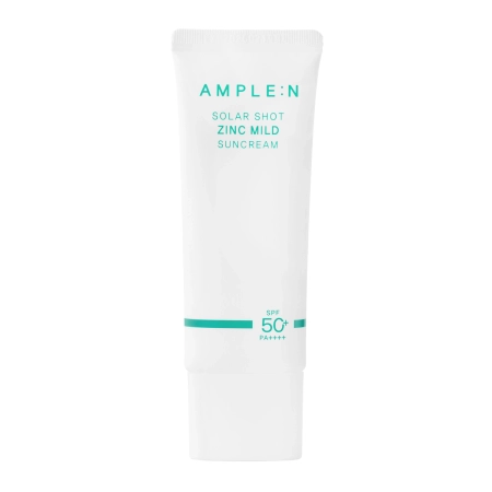 AMPLE:N - Solar Shot Zinc Mild Suncream SPF50+ PA++++ - Upokojujúci krém na tvár s SPF filtrom - 40 ml