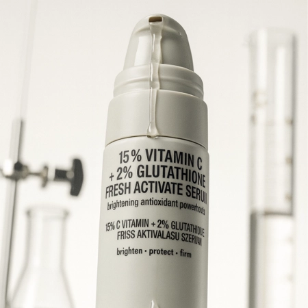 Nerds. - 15% Vitamin C + 2% Glutathione Fresh Active Serum - Aktívne sérum s vitamínom C a glutatiónom - 30ml