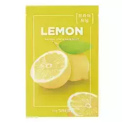 The SAEM - Natural Lemon Sheet Mask - Plátienková maska s extraktom z citróna - 21 ml