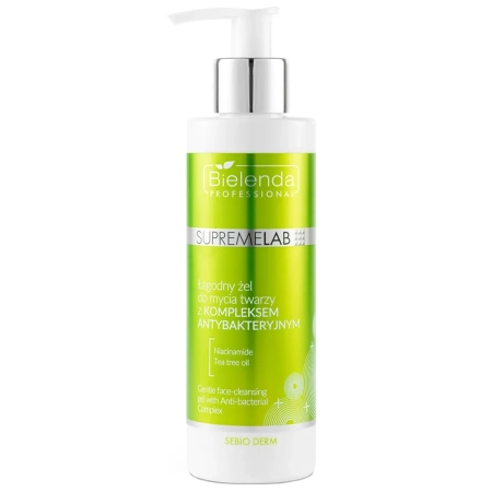 Bielenda Professional - Supremelab - Sebio Derm - Gentle Face-Cleansing Gel with  Anti-Bacterial Complex - Jemný umývací gél s antibakteriálnym komplexom - 190 g
