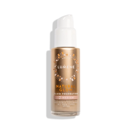 Lumene - Natural Glow Fluid Foundation SPF20 - Rozjasňujúci make-up - 2 Medium - 30ml
