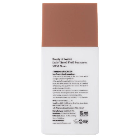 Beauty of Joseon - Daily Tinted Fluid Sunscreen #MY210 - Tónovací ľahký SPF krém - 50ml