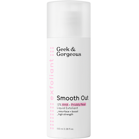 Geek & Gorgeous - Smooth Out - Silný exfoliant s 12% kyselinou glykolovou a mliečnou - 100ml