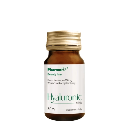 Pharmovit - Hyaluronic Drink Beauty Line - Kyselina hyalurónová v tekutom nápoji - 30ks x 30ml