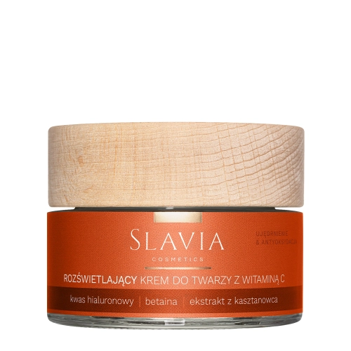 Slavia Cosmetics - Rozjasnenie a spevnenie - Denný krém s aktívnym 3% vitamínom C - 50 ml
