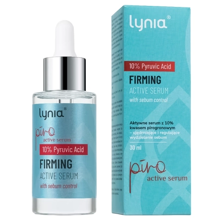 Lynia - PIRO Aktívne aérum s 10% kyselinou pyrohroznovou - Spevňujúce a regulujúce sébum pokožky - 30ml