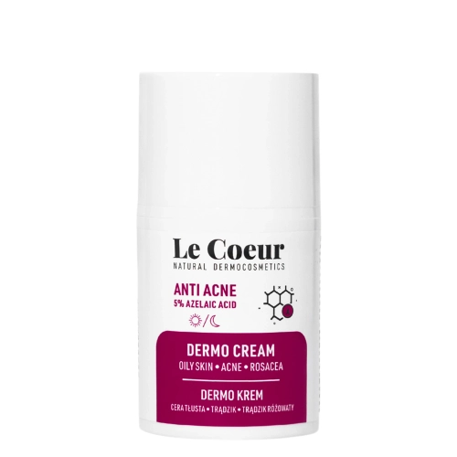 Le Coeur - Anti Acne - Dermo Krém na tvár s 5% kyselinou azelaínovou - 50ml