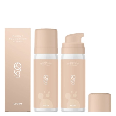 LOVRO - Bubble Foundation - Make-up s ľahkým rozjasňujúcim zložením - 01 Ivory - 50ml
