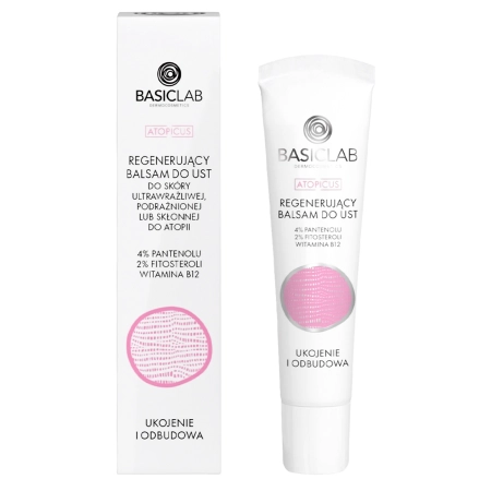 BasicLab - Atopicus - Regeneračný balzam na pery - 15ml