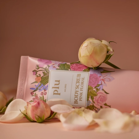 plu - Body Scrub - Telový peeling - Pink Floral - 200g