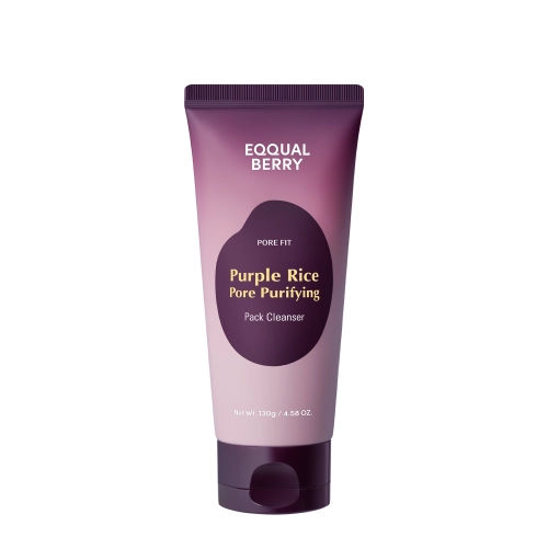 EQQUALBERRY - Purple Rice Pore Purifying Pack Cleanser - Čistiaca pasta na umývanie tváre - 130g