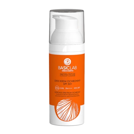 BasicLab - Prevencia a antioxidácia - Ľahký ochranný krém s SPF50+ PPD 46,6 - 50 ml