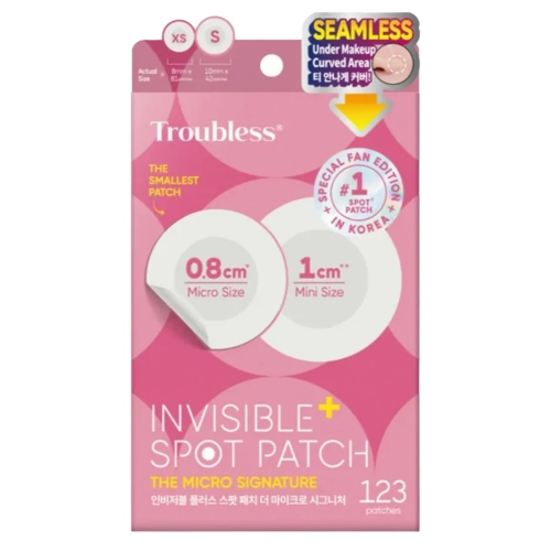 Troubless - Invisible Spot Patch Plus The Micro Signature - Precízne náplasti na akné - 123 ks