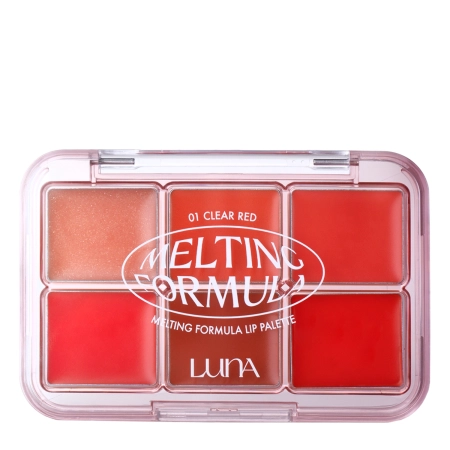LUNA - Melting Formula Lip Palette - 01 Clear Red - Paleta leskov na pery - 10,2 g