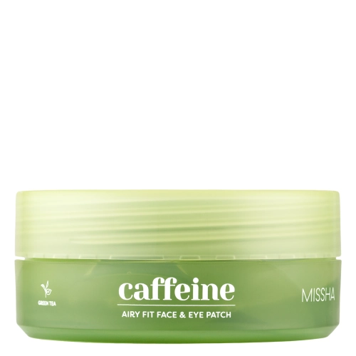 Missha - Airy Fit Caffeine Depuffing Face & Eye Patch - Prípravok proti opuchom - hydrogélové náplasti s kofeínom pod oči - 60ks