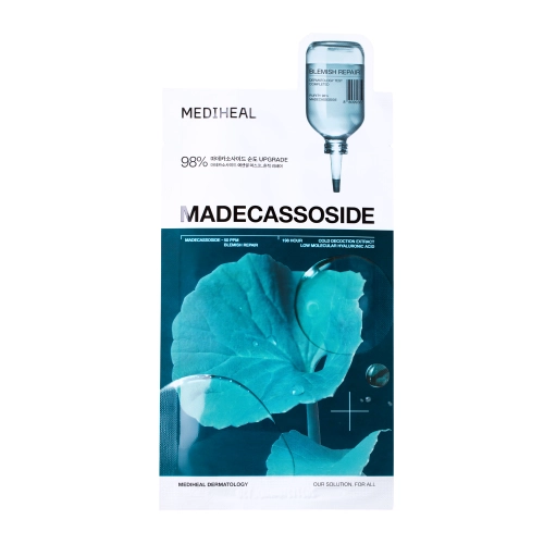 Mediheal - Madecassoside Essential Mask Blemish Repair - Regeneračná a upokojujúca plátienková maska na tvár - 1ks / 24ml