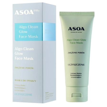 Asoa - Čistiaca a rozjasňujúca maska na tvár - Algo Clean Glow - 75ml