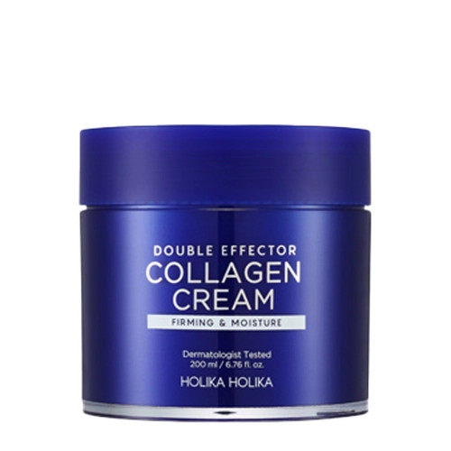Holika Holika - Double Effector Collagen Cream - Krém proti vráskam s kolagénom a kyselinou hyalurónovou - 200ml