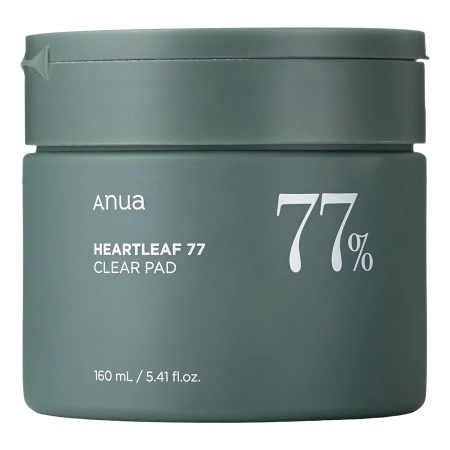 Anua - Heartleaf 77% Clear Pad - Upokojujúce tampóny s extraktom z hutínie srdčitej - 70ks