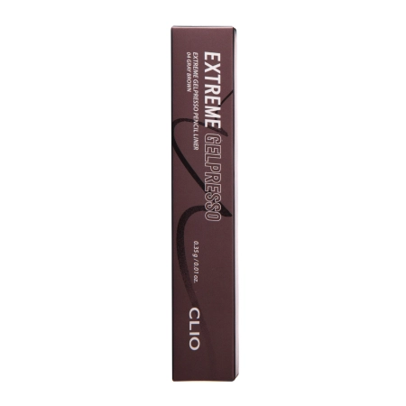 Clio - Extreme Gelpresso Pencil Liner - 	004 Gray Brown - Vodoodolná linka na oči v ceruzke - 0,35 g
