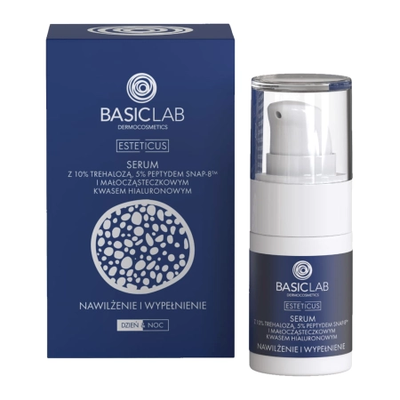 BasicLab Esteticus - Hydratácia a vyplnenie - Sérum s 10% trehalózy, 5% peptidu a kyselinou hyalurónovou - 15ml 