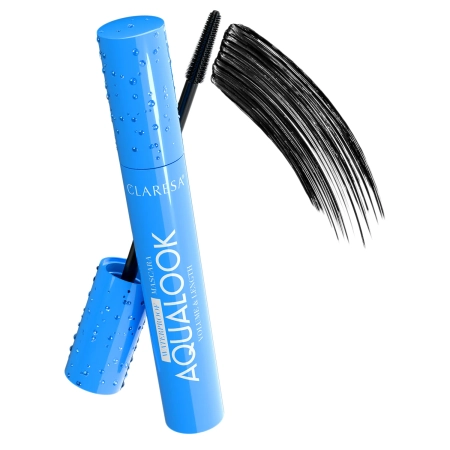 Claresa - Aqualook Waterproof Volume&Length Mascara - Black - Vodeodolná, zahusťujúca a predlžujúca maskara - Čierna - 8g