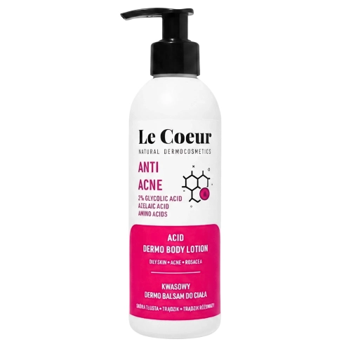 Le Coeur - Anti Acne - Kyselinový dermo balzam proti akné na telo - 200ml