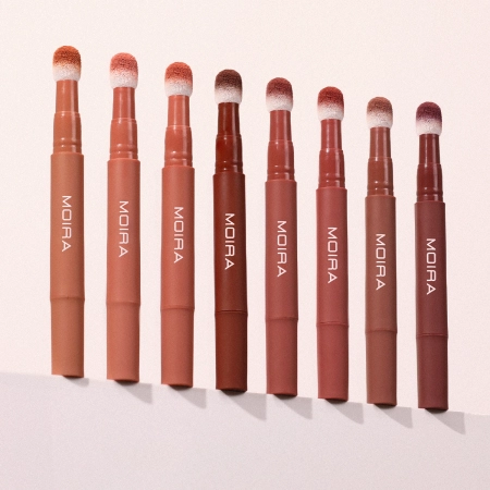 Moira - Cushion Kiss Lip Cream - Rúž na pery - 003 Suede Cacao - 1,5g