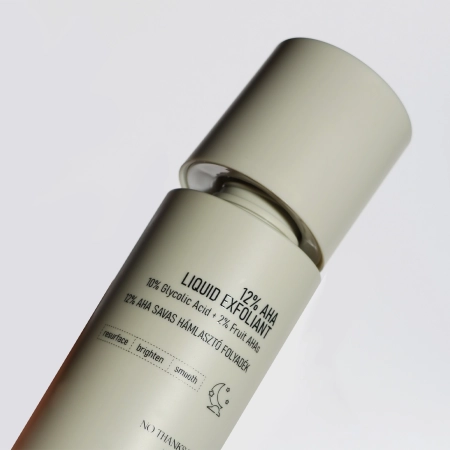 Nerds. - 12% AHA Liquid Exfoliant - 10% Glycolic Acid + 2% Fruit AHAs - Exfoliačné tonikum s AHA kyselinami 12% (10% glykolová + 2% ovocné kyseliny) - 100ml