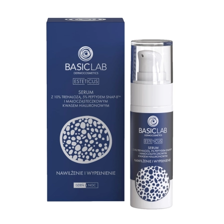 BasicLab Esteticus - Sérum s 10% trehalózy, 5% peptidu a kyselinou hyalurónovou - 30ml 